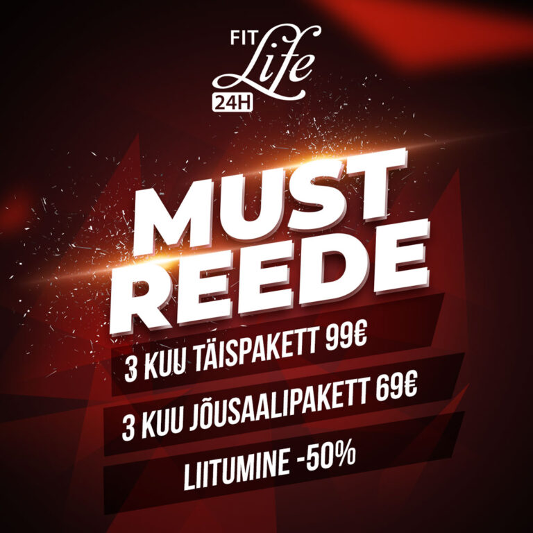 Must Reede FitLife Tartu Eeden